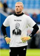  ?? Photo / AP ?? Leicester City goalkeeper Kasper Schmeichel praised his teammates’ fortitude.