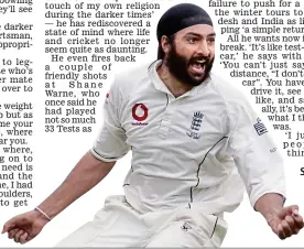  ??  ?? Spin king: Panesar in action in the 2006-07 Ashes