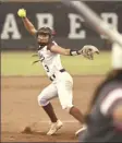  ?? The Maui News MATTHEW THAYER photo ?? Aliya Harmon of Baldwin pitches in the sixth inning Friday.