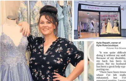  ?? Pictures: Rob Browne ?? Kylie Repath, owner of Kylie Rose boutique.