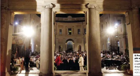  ?? FOTO AGF/LAPRESSE ?? Il Premio più ambito Villa Giulia e sotto, Gian Arturo Ferrari