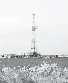  ?? Apache Corp. ?? Hydraulic fracturing, which Apache Corp. used at this Permian Basin site in 2012, has contribute­d to such a boom in the region that there are shortages of material needed for the process.