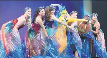  ??  ?? Flounder joins the Mer-sisters under the sea in “The Little Mermaid.