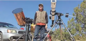  ?? PROVIDED BY JOSEPH IZEN ?? Eclipse chaser and retired physics professor Joseph Izen will be watching Monday’s solar eclipse from a ranch in Mexico.