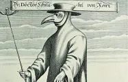  ??  ?? L’immagine Il medico della peste in un disegno del 1656