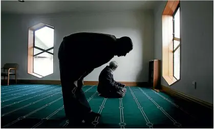  ?? FILE PHOTO: KIRK HARGREAVES/STUFF ?? A moment in prayer at the Masjid Al Noor, the mosque in Deans Ave, Christchur­ch, which was the scene of a terrorist attack on Friday.