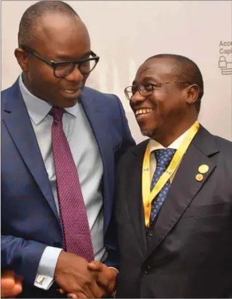  ??  ?? Baru, Kachikwu in a hand shake