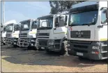  ??  ?? MUCH-NEEDED-ASSETS: Some of the stock at PVA ’ s upcoming month-end truck and trailer auction