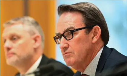  ?? Photograph: Lukas Coch/AAP ?? PwC emails uncovered by the Senate committee were ‘crucial’ in allowing Treasury to refer the matter to the AFP, secretary Steven Kennedy says.