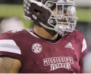  ?? (Photo by Jim Lytle, AP file) ?? Mississipp­i State defensive tackle Jeffery Simmons will have to battle back from a torn ACL before his profession­al career begins.