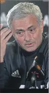  ??  ?? CONTEMPT: Mourinho