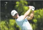  ?? Stacy Revere / Getty Images ?? Paul Casey of England hits his tee shot at the St. Jude Invitation­al last July.