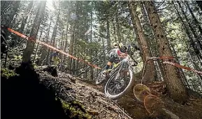  ?? PHOTO: ENDURO WORLD SERIES ?? Rae Morrison in action during the second round of the Enduro World Series in Argentina.