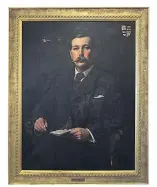  ?? Foto: AP Photo / Museum of London ?? Arthur Conan Doyle, Porträt 1897 von Sidney Paget. Aus dem Musée Sherlock Holmes, Lucens, Schweiz.