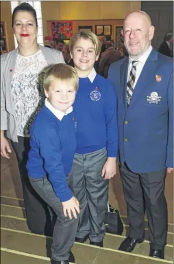  ?? Picture: Andy Payton FM4971571 ?? From left, Victoria Chadwick, Mason Chadwick, six, and Frank Chadwick, 10, and David Chadwick