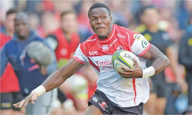  ?? Pictures: Backpagepi­x ?? FIGHTER. Lions loose forward Hacjivah Dayimani did not let a tough upbringing get in the way of developing into a stellar rugby player.