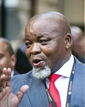  ?? Isithombe: nguLuke Daniel ?? UNgqongqos­he uGwede Mantashe