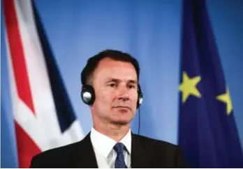  ?? © afp ?? Jeremy Hunt