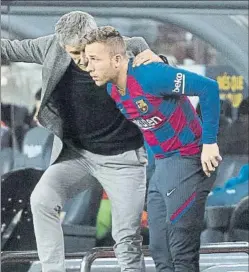  ?? FOTO: PERE PUNTÍ ?? Setién no ha contado mucho con Arthur al final de la Liga