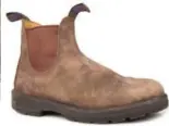  ??  ?? Blundstone’s winter boot is unisex, made of waterproof leather and it has a removable sheepskin footbed; $229.95.