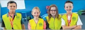  ?? Photos / Kate Drinnan ?? Kids Greening Taupo¯ rangers (from left) Douglas Rennie, Kaiah Bosshart, Isabella Squire and Phoenix Percy.