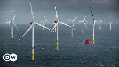  ?? ?? Four countries plan to significan­tly increase the number of offshore wind farms in the North Sea