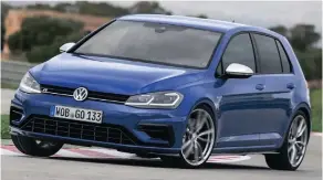  ??  ?? New Golf R is upped to 213kW and a pricetag of R647 300.