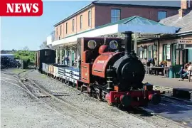  ??  ?? The Talyllyn Railway heritage slate train at Wharf station. IAN DRUMMOND