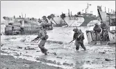  ?? WIKIMEDIA COMMONS ?? British commandos on Jig Green beach during the invasion of Normandy in France on June 6, 1944.