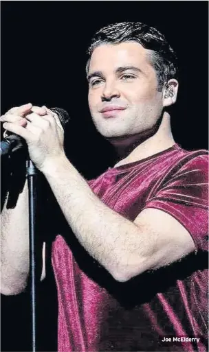  ??  ?? Joe McElderry