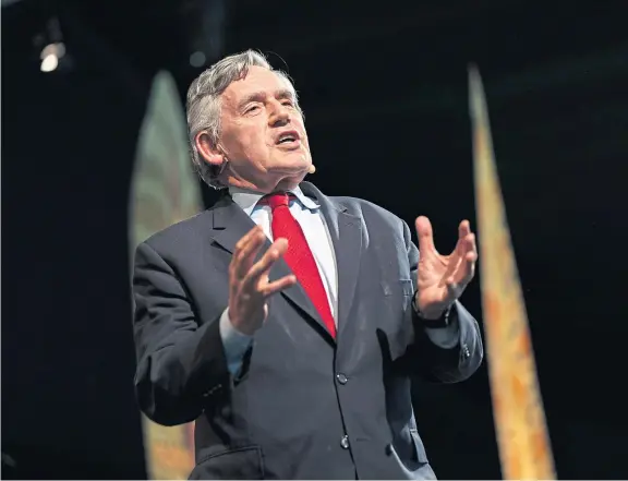  ?? Picture: Getty. ?? Former PM Gordon Brown has called for an independen­t parliament­ary inquiry into the consequenc­es of a no deal.