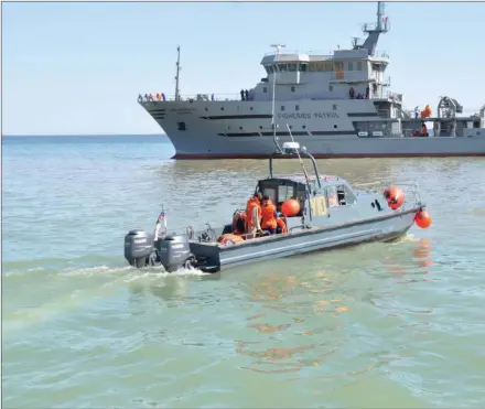  ?? Photo: Contribute­d ?? Patrol… Government has refuted allegation­s that it rented a vessel to carry out fisheries patrols.