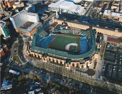  ?? KIM HAIRSTON/BALTIMORE SUN ?? Since its inaugural game in 1992, Oriole Park at Camden Yards has drawn 67.3 million fans in 1,974 dates.