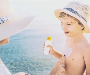  ?? ?? Choosing the right sunscreen for your kids can also benefit marine life.