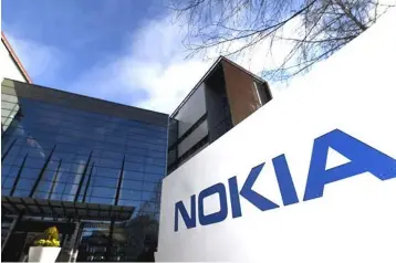  ?? — Reuters photo ?? The T-Mobile award is critical to Finland’s Nokia, whose results have been battered by years of slowing demand for existing 4G networks and mounting investor doubts over whether 5G contracts can begin to boost profitabil­ity later this year.