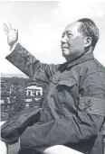  ?? AFP ?? Mao Zedong on August 18, 1966, at the Tiananmen Gate rostrum.