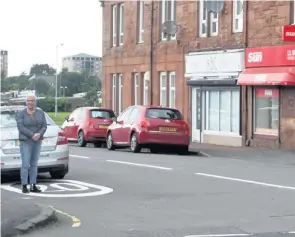  ??  ?? Concern Councillor Agnes Magowan is pictured at the site