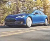  ?? TESLA ?? Tesla also introduced three new colors Wednesday: Ocean Blue, above, Obsidian Black and Warm Silver.