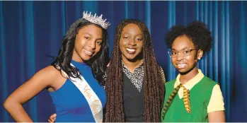 ?? COURTESY ?? Phoebus High School students Kiara Taylor, left, and Maya Williams, right, star in the club’s upcoming production of“School Girls; Or, The African Mean Girls Play.” Kemi Layeni is a teacher at Phoebus and sponsors the drama club.