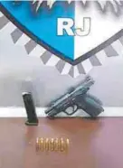  ?? FOTOS DE REPRODUÇÃO ?? Pará foi flagrado com uma pistola, carregador e 14 munições