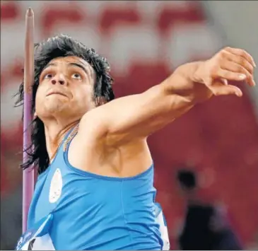  ?? REUTERS PHOTO ?? Neeraj Chopra bettered his own national record with a throw of 88.06 metres.