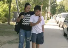  ??  ?? Judelyn and her 10-year-old son Clyde came to Toronto from the Philippine­s to reunite with Melona, Judelyn’s mother.