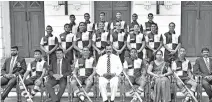  ??  ?? The First XI Hockey Team of Royal College, Colombo