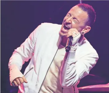  ?? MICHAEL TRAN ?? Chester Bennington, 41, was found dead Thursday in L. A.