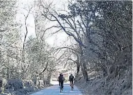  ?? LA VOZ ?? BLANCOS. Los ciclistas suelen ser, a menudo, víctimas de asaltos en este camino.