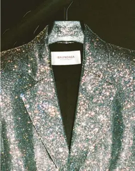  ?? MAXIME LA/THE NEW YORK TIMES ?? A blazer is seen July 8 at Balenciaga’s couture store in Paris.