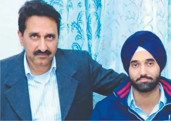  ?? ?? Gurjinder Singh (left) and his son Dharmvir Singh drowned attempting to save his two-year-old daughter in the pool (inset) at Top of the Mark Holiday Apartments.