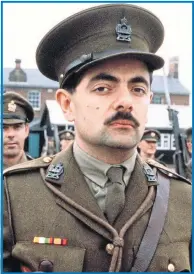  ??  ?? Rowan Atkinson plays Captain Blackadder in 1989