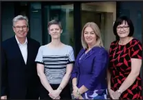  ??  ?? Chris Cunningham, Mary Gallagher, Maureen Nugent and Anne Taylor at the new Clyde Campus Pictures: Mark Gibson