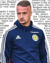  ??  ?? Glum: Griffiths was upset to miss out for Albania clash